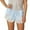 A-Blue1302, variant on XIAONU Womens Satin Lace Shorts Pull-On High Waist Short Length Shorts Chic Delicate Leisure Wear Shorts