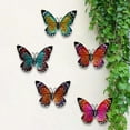 thumbnail image 5 of 3 Multicolore 7 Coloré Papillon Mur Art Jardin Métal Cadeau Cadeau Fée D T7 E7A7, 5 of 5