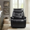 Metro Furniture Leather Glider and Swivel Power Recliner with USB port
