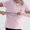 Pink, variant on Women's Maternity Nursing T-Shirts with Zipper and Pocket Comfortable Breastfeeding Tops for Postpartum and Pregnancy