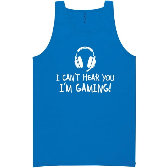 I Can't Hear You I'm Gaming Neon Tank Top