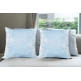 thumbnail image 6 of Ambesonne Winter Throw Pillow Cover 4 Pack, Christmas Snowflake Soft, 20", Pale Blue White, 6 of 7