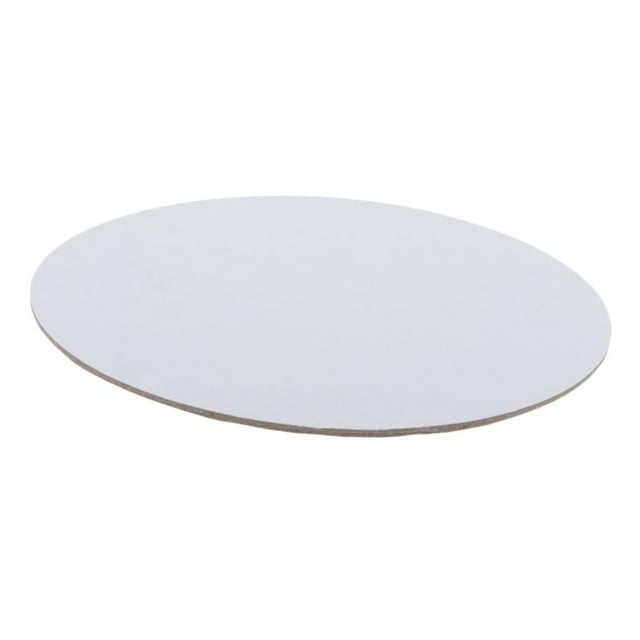 Round Blank Canvas Panels Plain ing Stretched Framed Board - White, 30cm