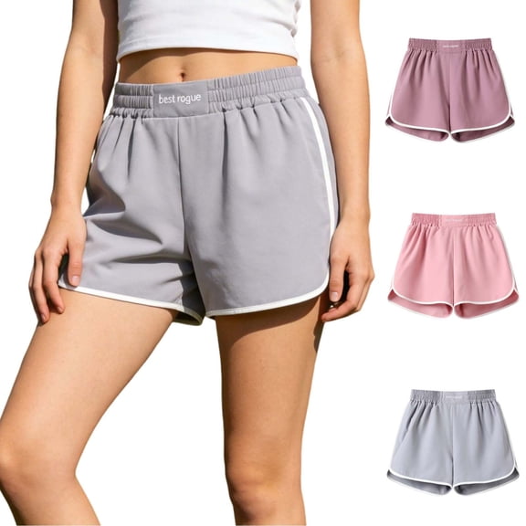 Guluxicc Girls Dolphin Pants Kids Athletic Shorts with Elastic Waist Summer Silk Running Workout Active Shorts