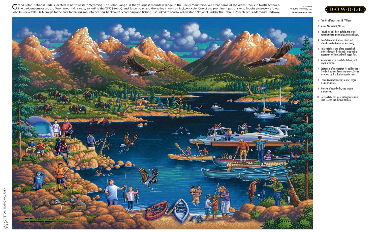 Buffalo Games 300-Piece Dowdle Grand Teton Adult Interlocking Jigsaw Puzzle