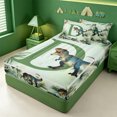 thumbnail image 2 of meiyoeat tropical Dinosaur Letter D Zipper Twin Comforter Sets with Fitted Sheet and 2 Pillowcases,Ancient Wild Animal Dino Zipper Bedding Set,Light Gray Reversible,4-Piece, 2 of 7