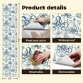 thumbnail image 4 of Peel and Stick Wallpaper Contact Paper Nautical Themed Octopus Ships Lighthouses Blue Ink Style Self Adhesive and Removable 23.6in x 118in, 4 of 8