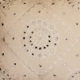 thumbnail image 4 of Stylo Culture Indian Couch Throw Pillow Cover 16x16 Hand Embroidered Beige Bohemian 40 x 40 cm Living Room Decor Cotton Mirrored Square Cushion Cover | 1 Pc, 4 of 4