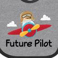 thumbnail image 4 of Inktastic Future Pilot Airplane Boys Baby Bib, 4 of 4