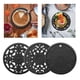 thumbnail image 5 of 3PCS Alfombrillas multifuncionales para salvamanteles Almohadillas calientes antideslizantes duraderas con aislamiento Negro Macarena Mantel individual de silicona, 5 of 8