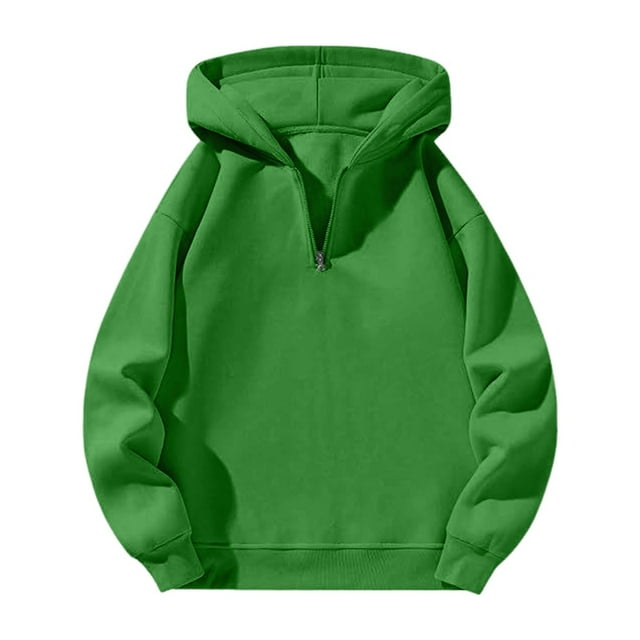 WZXFASHION Ladies' Casual Half Zipper Loose Sports Sweatshirt Clearance zip up sweatshirt