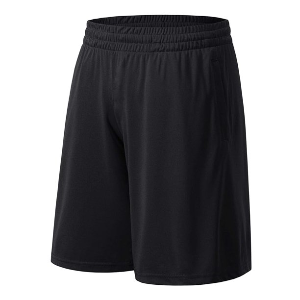 2025 Pantalones cortos deportivos unisex: transpirables, de secado rápido, cintura elástica, poliéster, entrepierna de 25 cm, tallas S-XXL
