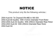 thumbnail image 2 of CMX Front Rear Ceramic Brake Pads Kit for Car Audi A4 Quattro A6 S4 KCX-100277, 2 of 9