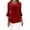 Red, variant on Womens Sparkly Tops Dressy Ruffle 3/4 Sleeve Blouses Elegant Mesh Tunic Party Evening Shirts