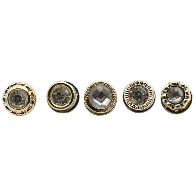 Bearachild 30 piezas camisa suéter cárdigan botón reemplazo blusa diamantes de imitación botones de Metal broche Pin insignia ropa de costura Tela de costura y artesanía Cristal/64-68