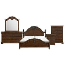Picket House Furnishings Coppola King 5PC Bedroom Set in Cherry