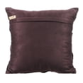 thumbnail image 3 of Throw Pillow Covers, Chocolate Brown Designer Pillow Covers 16x16 inch (40x40 cm), Faux Leather Throw Pillow Covers, Solid Color, Knots, Textured, Checkered - Death By Chocolate, 3 of 3