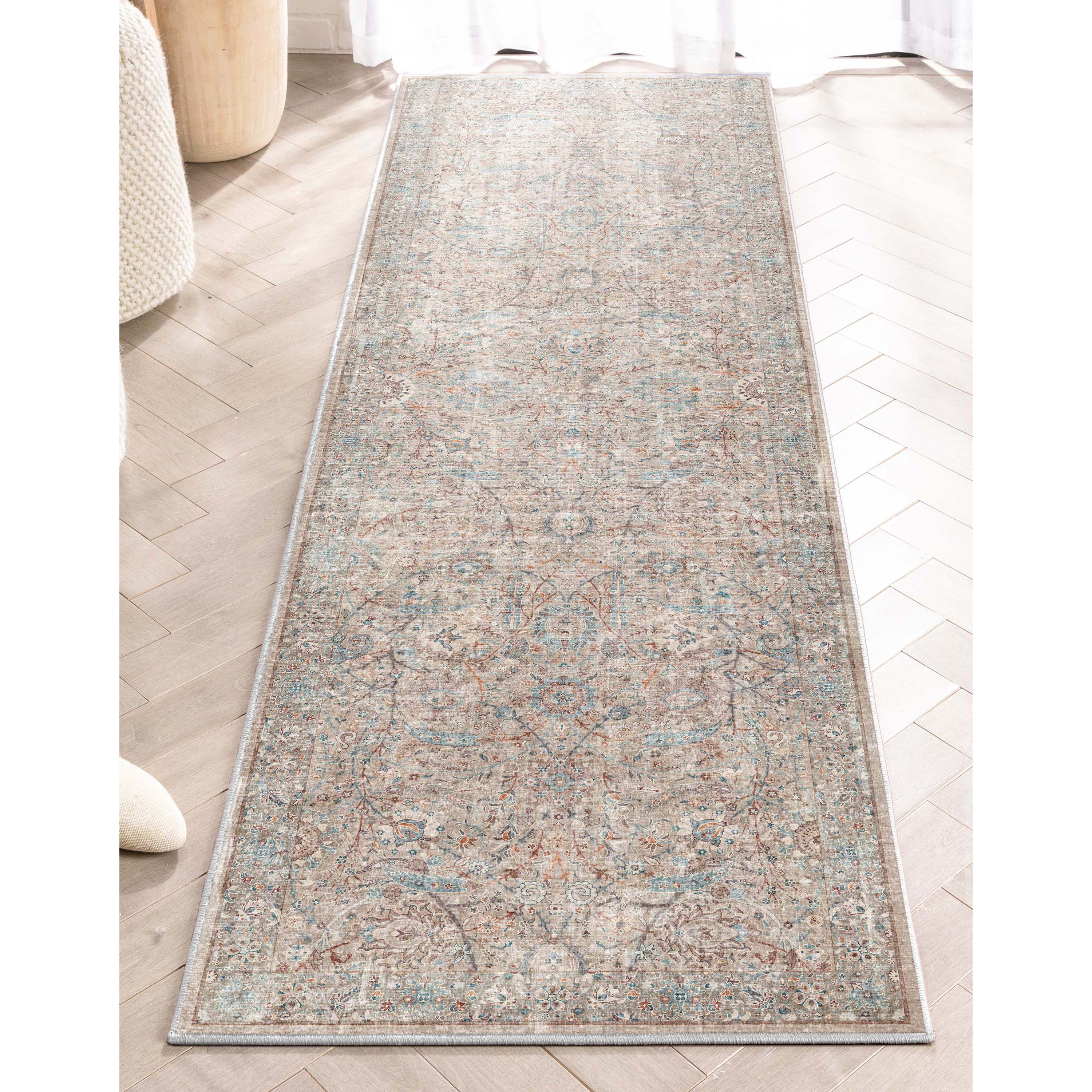 Well Woven Asha Emilia Vintage Oriental Ivory 2'3" x 7'3" Runner Rug