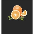 thumbnail image 5 of Oranges Fruit Adult Black Crew Neck Short Sleeve Tee-Medium, 5 of 6
