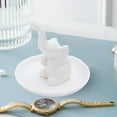 thumbnail image 7 of Vacemry Under $5 Elephant Jewelry Tray, Ceramic Ring Dish for Countertop Storage, Decorative Trinket Plate for Dresser Vanity, Elegant Home Decor Accessory for Organization, 7 of 7