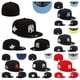 thumbnail image 2 of New York Yankees Gorra Hombres Mujeres De Béisbol W Close Full Fit Sombrero Hip Hop, 2 of 4