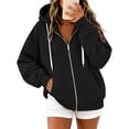 thumbnail image 4 of QQZ Relaxed Fit Zip Up Hooded Sweatshirt Women, Zip Up Sweatshirt Women, Fall Travel Gym Business Casual Daily Outfits, 4 of 6