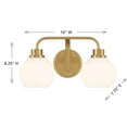 thumbnail image 6 of Bathroom Vanity Light in Natural Brass, 6 of 6