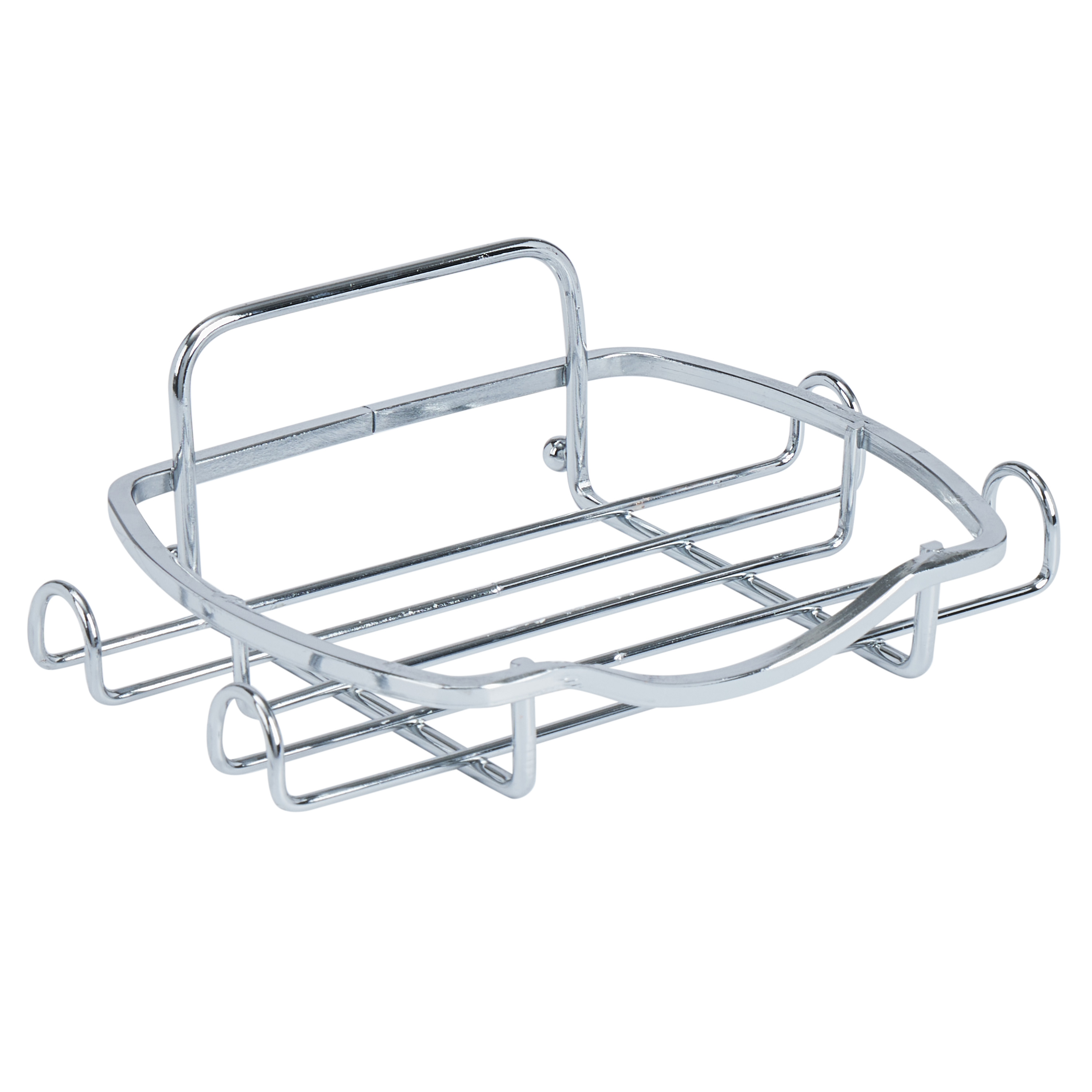 Bath Bliss 5 Piece Adhesive Shower Caddy Organizer in Chrome