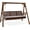 Rustic, variant on ROVSUN 5 FT Outdoor Porch Swing with Frame, Patio Hanging Swing, 880 LBS with Cushions, for Yard, Garden and Pool, Rustic