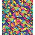 thumbnail image 3 of Ambesonne Indie Duvet Cover Sets, Geometric Triangles Art, 2-King, Multicolor, 3 of 7