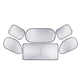 thumbnail image 4 of Juego de 6 parasoles para parabrisas de coche con revestimiento plateado y doble bucle., 4 of 13