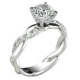 thumbnail image 1 of Anillo de bodas de compromiso de circón elegante anillo de plata de la banda nupcial Anillos, 1 of 8