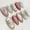 Star Nails-6, variant on 24 count Easter Press Nails Medium Almond Nails with Designs Cute Chick Carrot Bunny False Nails Easter Egg Cartoon Full Cover Glue Nails for Women Holiday Decor