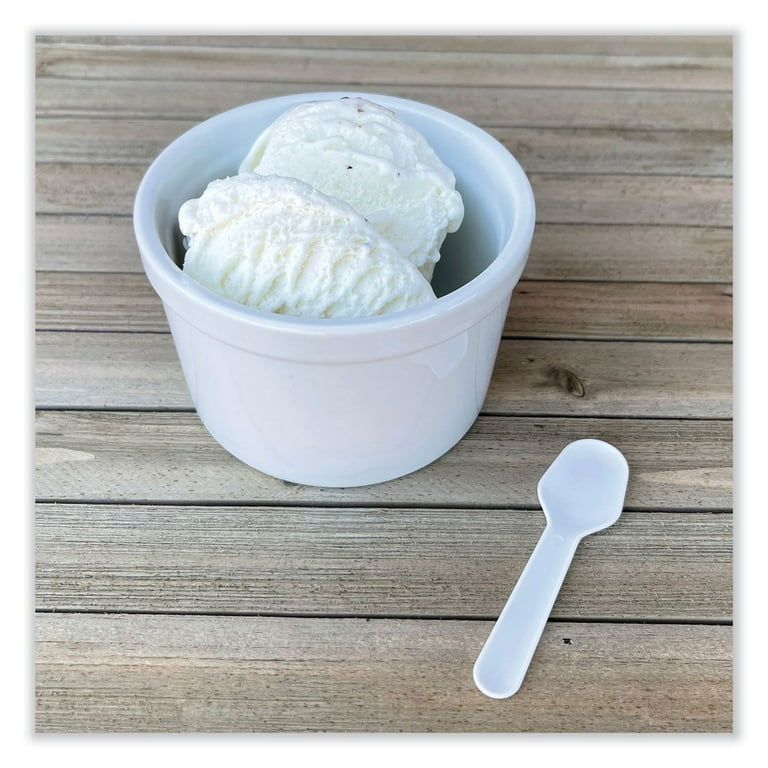 Heavyweight Polypropylene Cutlery, Tasting Spoon, White, 3,000/Carton Heavyweight Polypropylene Cutlery, Tasting Spoon, White, 3,000/Carton