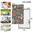 thumbnail image 6 of Yayeee 100% Cotton Hand Towels for Bathroom 16" x 28" Soft Absorbent Kitchen Towel, Black Christmas Holly, 6 of 7
