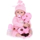 thumbnail image 1 of Muñeca Bebé Reborn CHAREX Realista Silicona de Vinilo Cuerpo Completo 22pulg con Jirafa de Peluche y Accesorios Niña Rosa CHAREX RC65846, 1 of 2