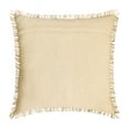 thumbnail image 2 of Throw Pillow Covers, Beige 12"x12" (30x30 cm) Pillow Covers, Jute Jute Lace & Moroccan Throw Pillows For Sofa, Chevron Pattern Contemporary Style - Jute Classic, 2 of 5