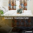 thumbnail image 3 of Fsddascl Thanksgiving Fall Blackout Curtains for Bedroom/Living Room, Thermal Insulated Kitchen Curtains, Rustic Retro Pumpkin Weeping Leaves Grommet Darkening Window Treatment Drapes 52"x84"x2, 3 of 6