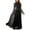 Black, variant on Prom Dresses for Women Elegant Lace Long Sleeve Crewneck Flowy Maxi Dress Formal Evening Gowns