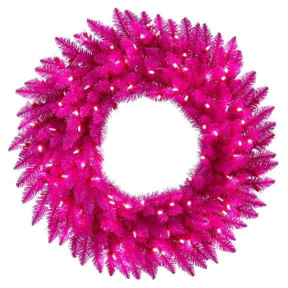 36" Hot Pink Wreath 150Pink
