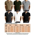 thumbnail image 2 of Frontwalk Pullover Tops for Men Short Sleeve Henley Shirts Classic Fit Crew Neck Tee T-Shirts with Pocket, 2 of 5