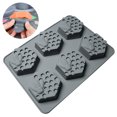 thumbnail image 2 of Moldes de silicona de panal de abeja hexagonal 3D para hacer jabón y pasteles hechos a mano, molde antiadherente y sin BPA Ormromra 222680, 2 of 8