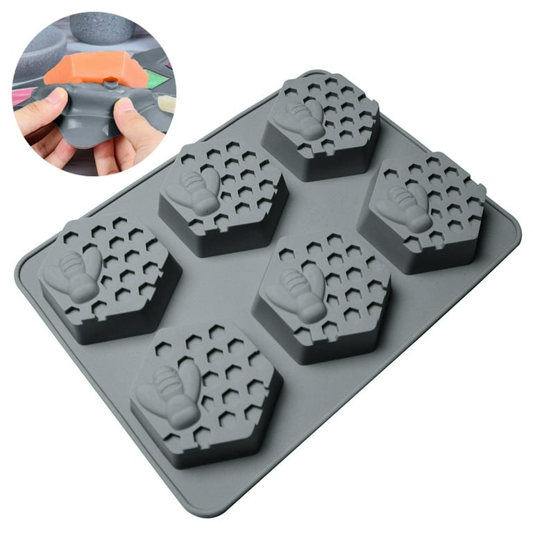 3d Hexagon Bee Honeycomb Silicone Molds For Handmade Soap And Cake