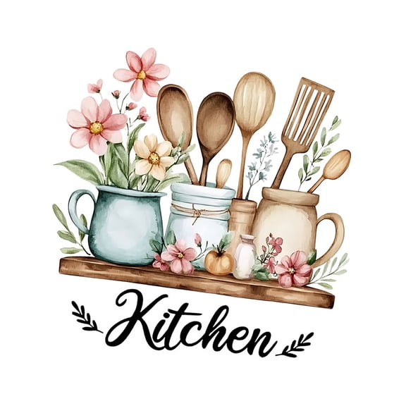 2. Kitchen Wall Art Stickers with Inspirational Quotes Removable Decals for Home, Cafe & Office Decor