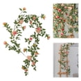 thumbnail image 2 of Plantas Hiedra Rosas Colgantes Artificiales 5 9 Pies para Boda, 2 of 9