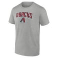 thumbnail image 2 of Men's Heather Gray Arizona Diamondbacks Team Lockup T-Shirt, 2 of 3