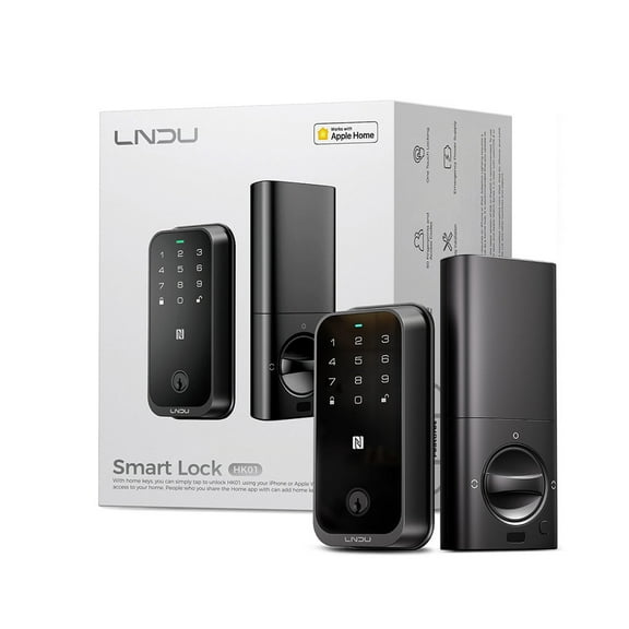 LNDU Smart Lock HK01 Keyless Entry Fingerprint Deadbolt Support Apple Homekit