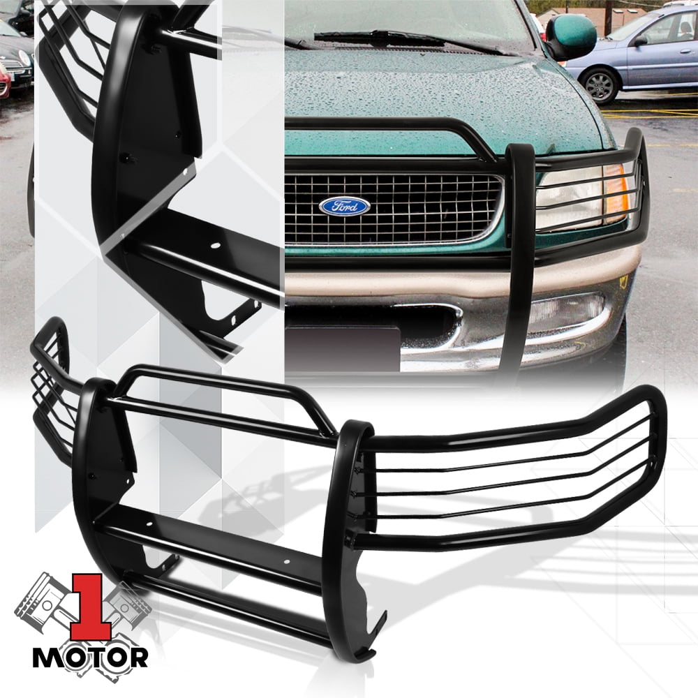 Black Mild Steel Grille/Brush/Headlight Guard for 9798 Expedition/F150