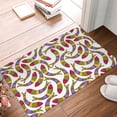thumbnail image 4 of Sikiie Colorful Fishes Print Flannel Anti-slip Floor Mat 16x24in, Thickened Dustproof Entrance Door Mat Floor Mat for Kitchen, Bathroom, Laundry Room, 4 of 7