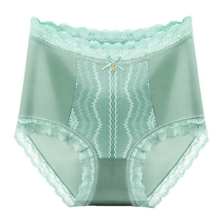 

Yuelianxi Womens High Waist And Abdomen Fashion Lace And Raise The ButtocksPure Brief Panties